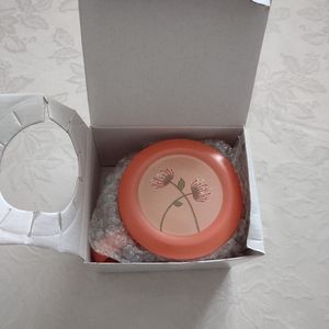 New 🎀 Abbey Press coffee soup bowl orange cup mug with lid with message